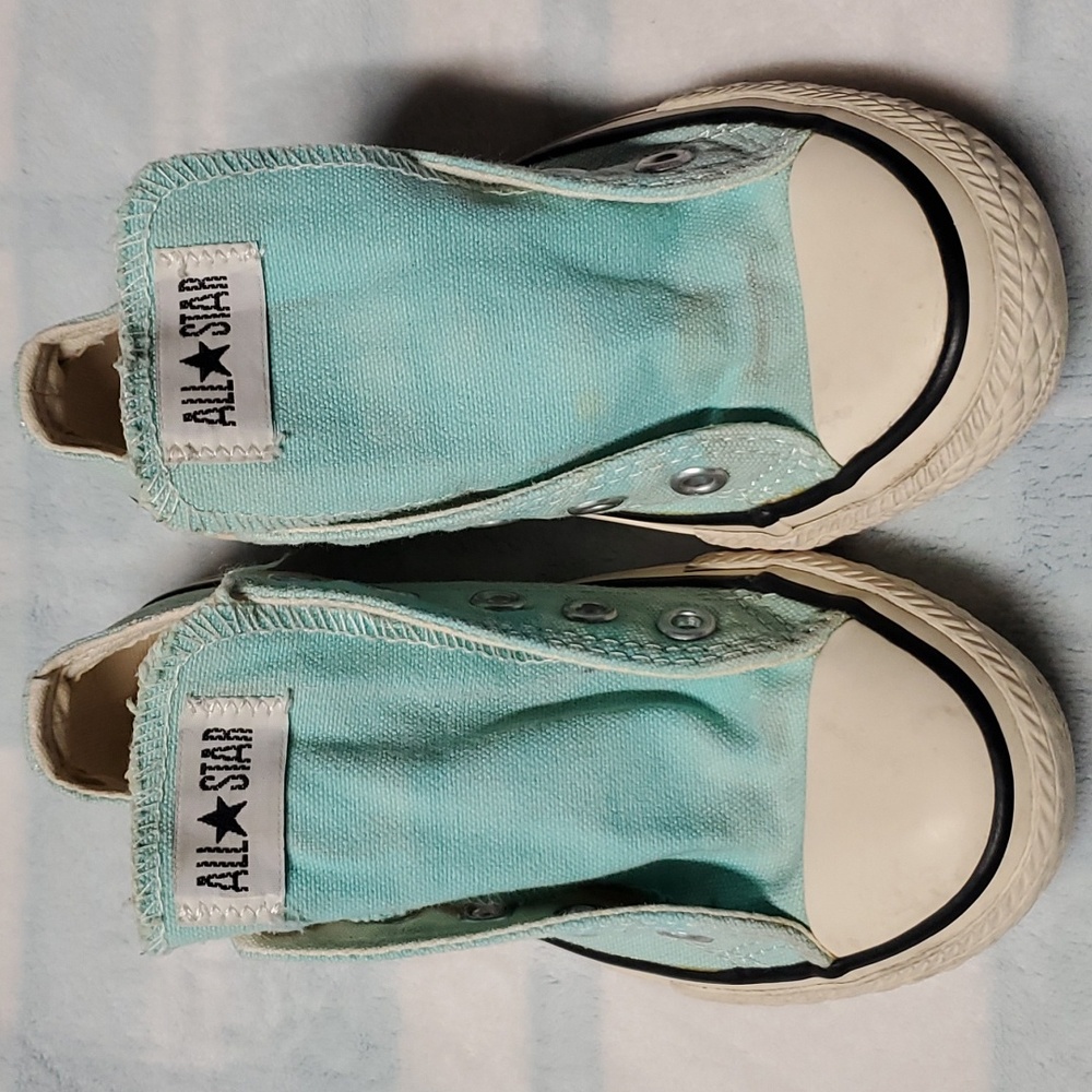 CONVERSE ALL STAR GIRLS BLUE SHOES SIZE 11 - Picture 12 of 12